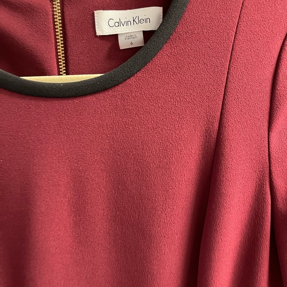 Calvin Klein maroon dress - 6 - Picture 2 of 2